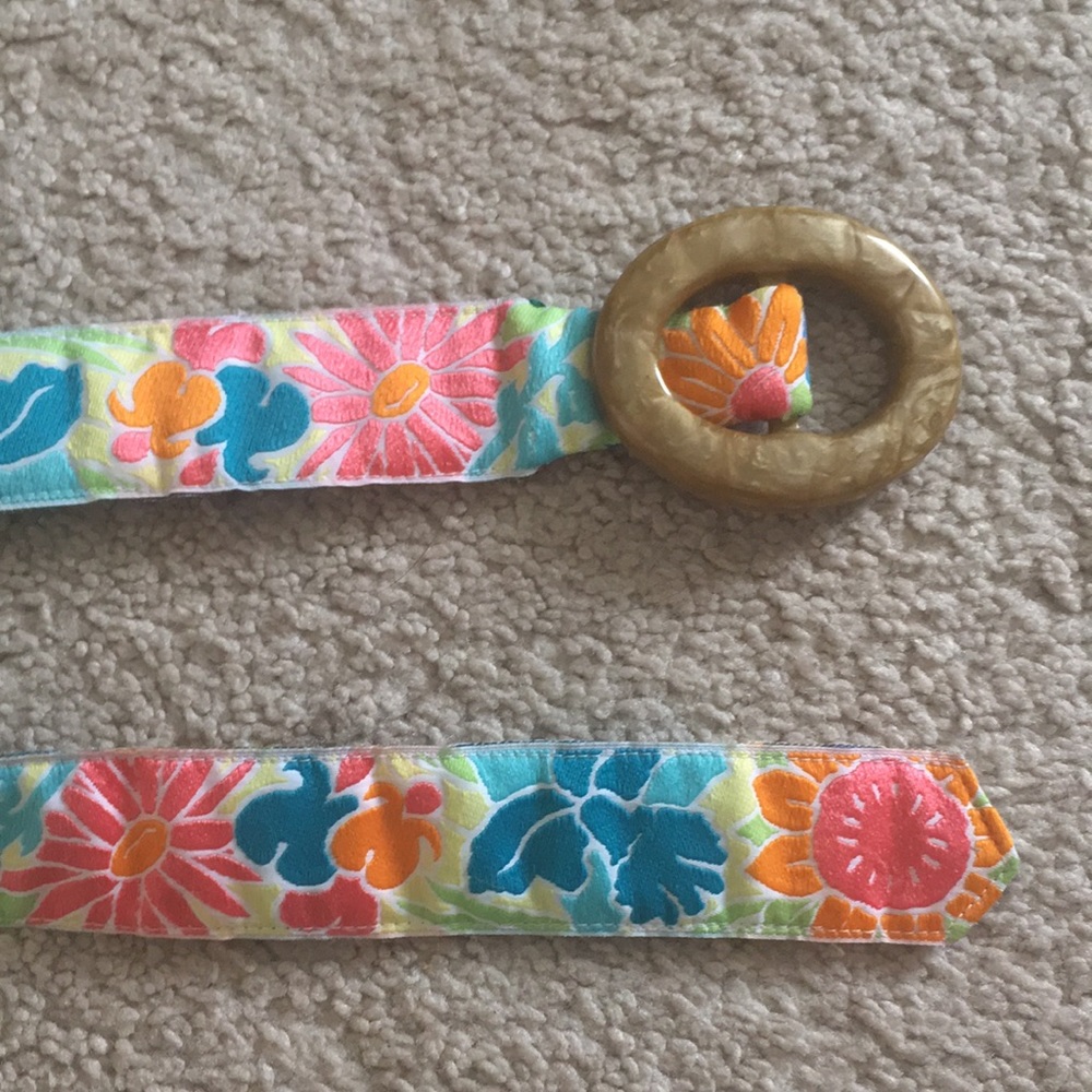 Ladies Floral Ribbon Belt - Picture 3 of 3